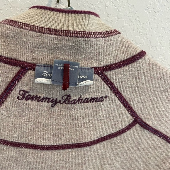 Tommy Bahama Reversible 100% Cotton long sleeves Sweatshirt size Medium - Picture 12 of 12